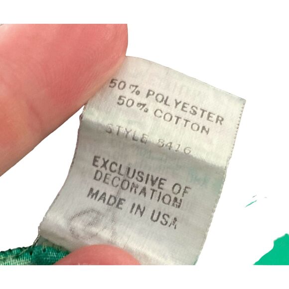 Vintage Green Sleeveless Floral Dress by  KOMAR-size M-GREAT! - Picture 5 of 6